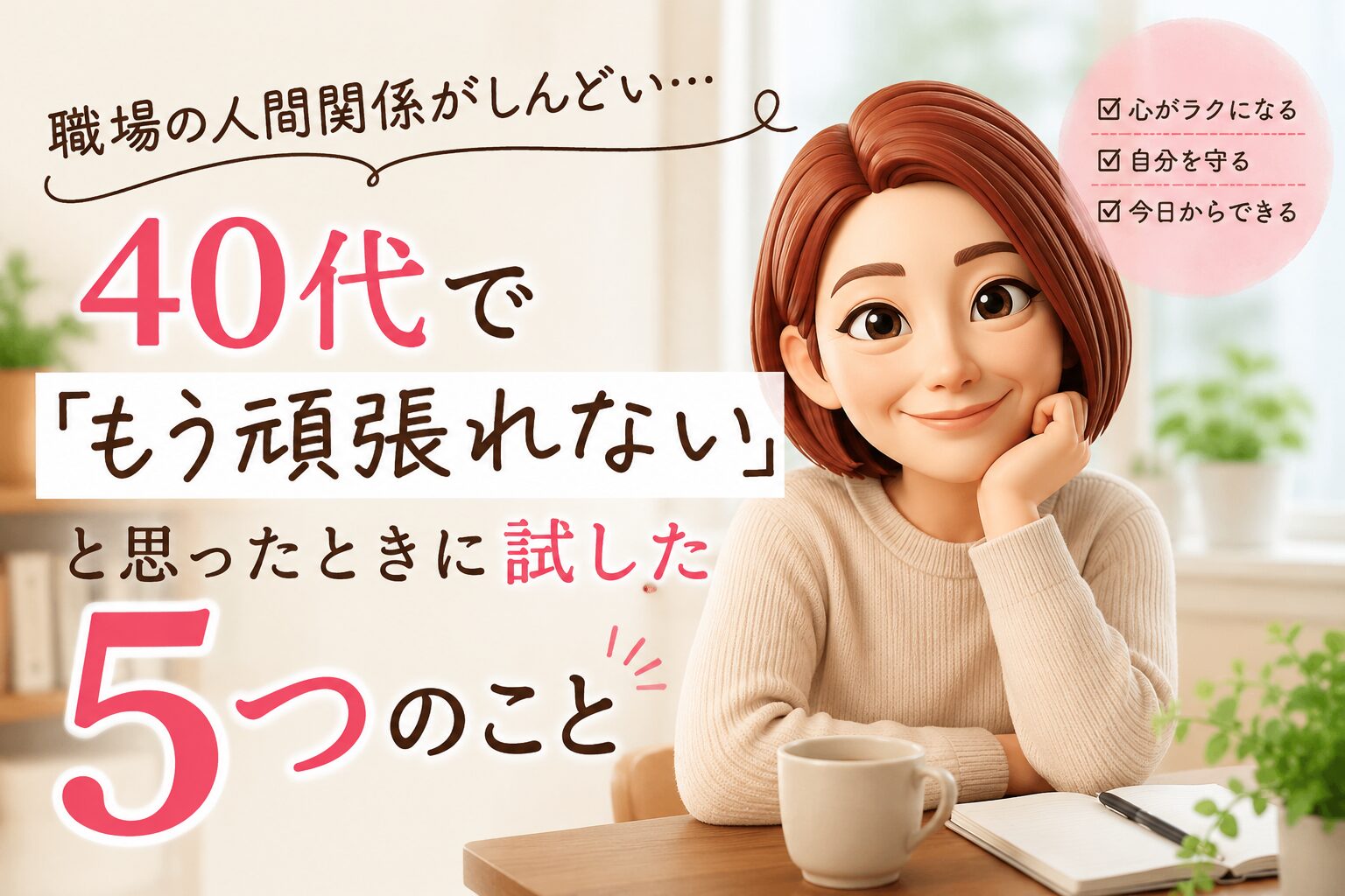 職場の人間関係についてかいたブログ記事のアイキャッチ画像