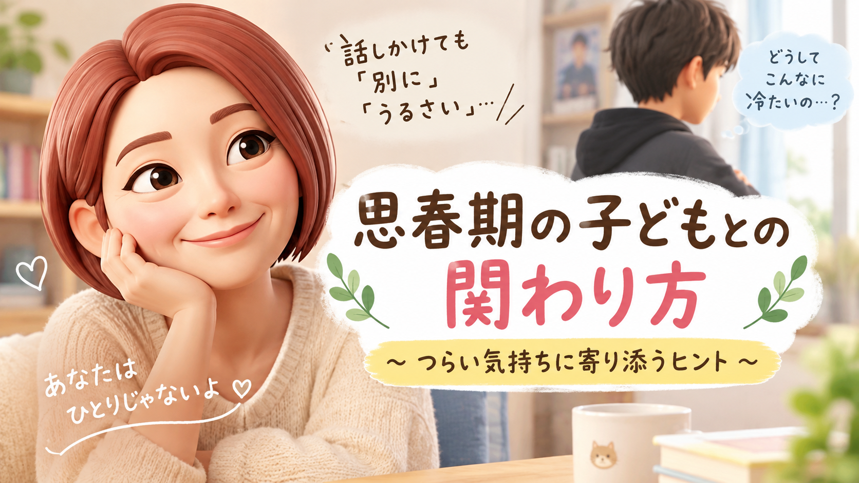 思春期の子供との関わり方について書いたブログ記事のアイキャッチ画像
